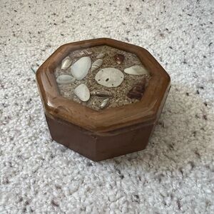 Octagonal Decorative Shell Box